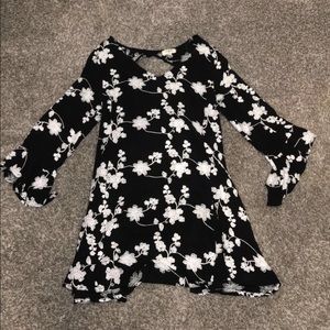 Black & white floral dress